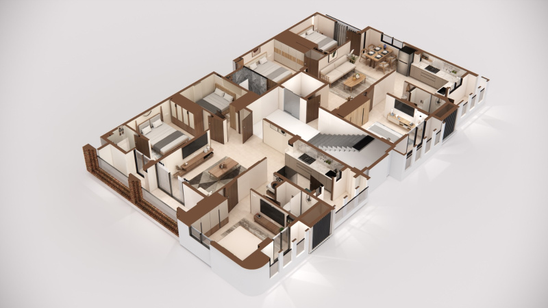3 BHK Apartment 1147 Sq.ft. for Sale in Mahal, Nagpur