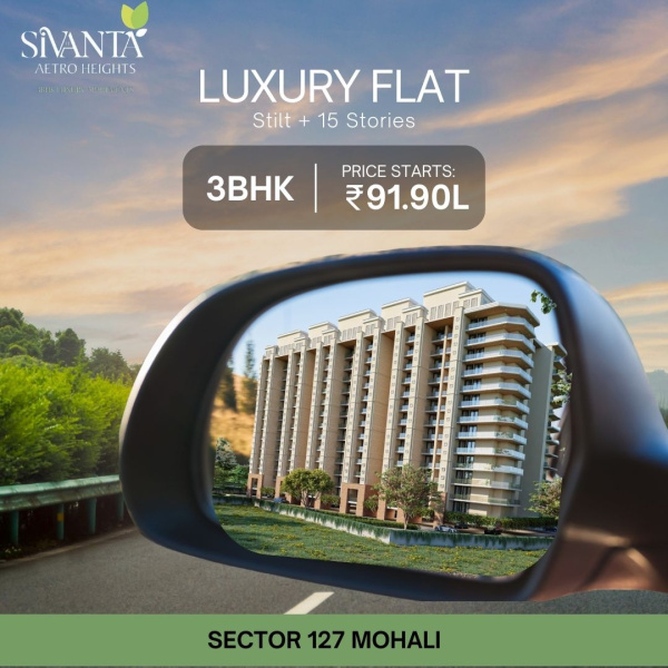 3 BHK Apartment 1300 Sq.ft. for Sale in Kharar Landran Road, Mohali