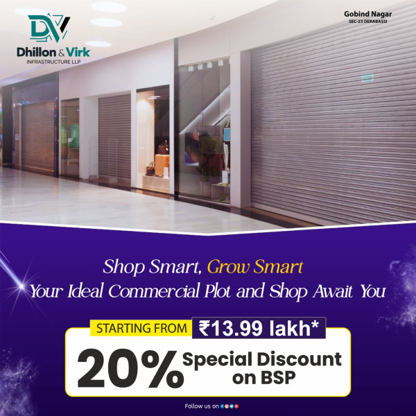  Commercial Land 297 Sq.ft. for Sale in Paragpur, Dera Bassi