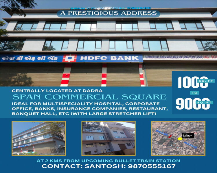  Office Space 8000 Sq.ft. for Sale in Main Road, Dadra