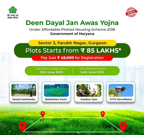  Residential Plot 113 Sq. Yards for Sale in Farrukhnagar, Gurgaon