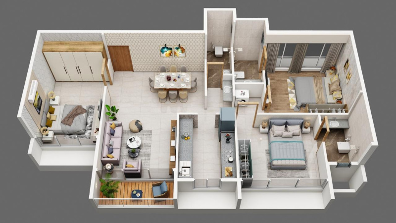 3 BHK Apartment 1733 Sq.ft. for Sale in Sector 19, Ulwe, Navi Mumbai