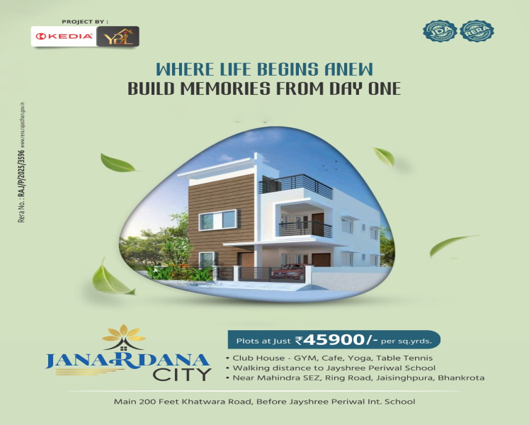  100 Sq. Yards Residential Plot for Sale in Sanganer, Jaipur