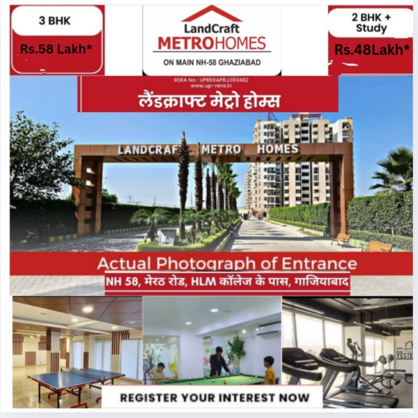  Studio Apartment 1150 Sq.ft. for Sale in Muradnagar, Ghaziabad