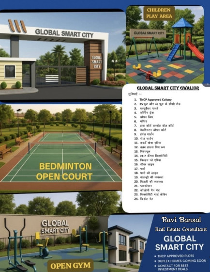  Residential Plot 800 Sq.ft. for Sale in Chinor, Gwalior