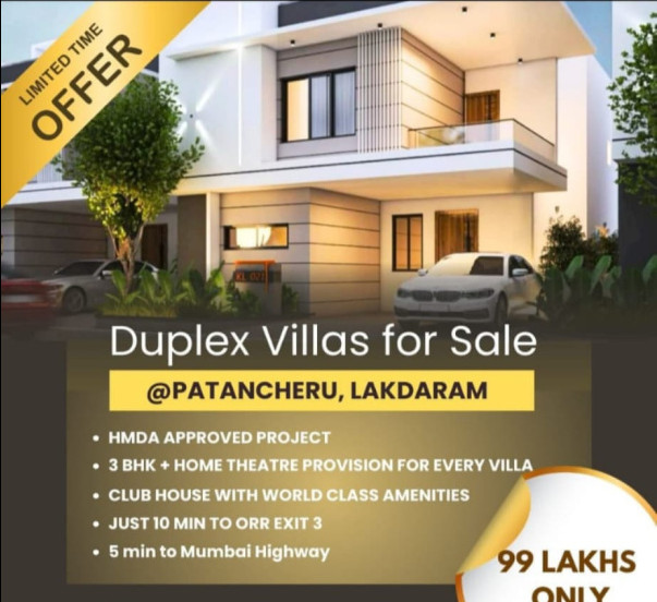 5 BHK Villa 3150 Sq.ft. for Sale in Patancheru, Hyderabad