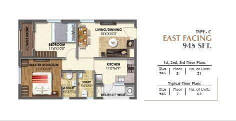 2 BHK Apartment 800 Sq.ft. for Sale in Borabanda, Hyderabad