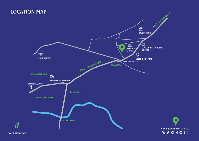2 BHK 1218 Sq.ft. Apartment for Sale in Wagholi, Pune