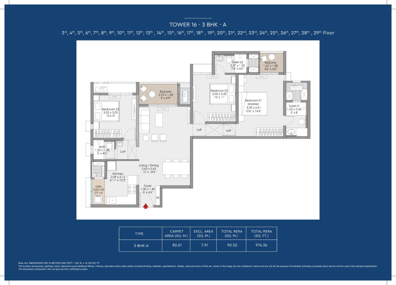 3 BHK 1314 Sq.ft. Apartment for Sale in Keshav Nagar, Pune
