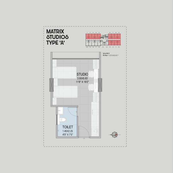  330 Sq.ft. Studio Apartment for Sale in Koregaon Park, Pune