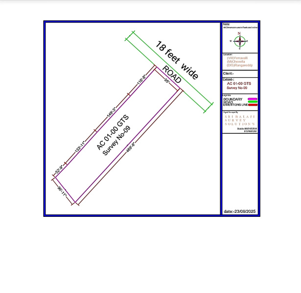  Residential Plot 1 Acre for Sale in Chevella, Hyderabad