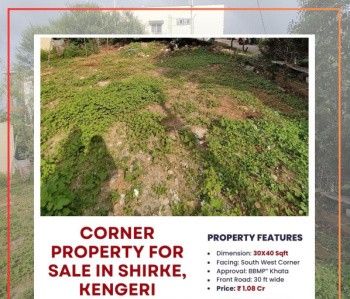  Residential Plot for Sale in Sattellite Town, Kengeri, Bangalore