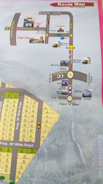  Residential Plot 200 Sq. Yards for Sale in Bhongir, Yadadri Bhuvanagiri