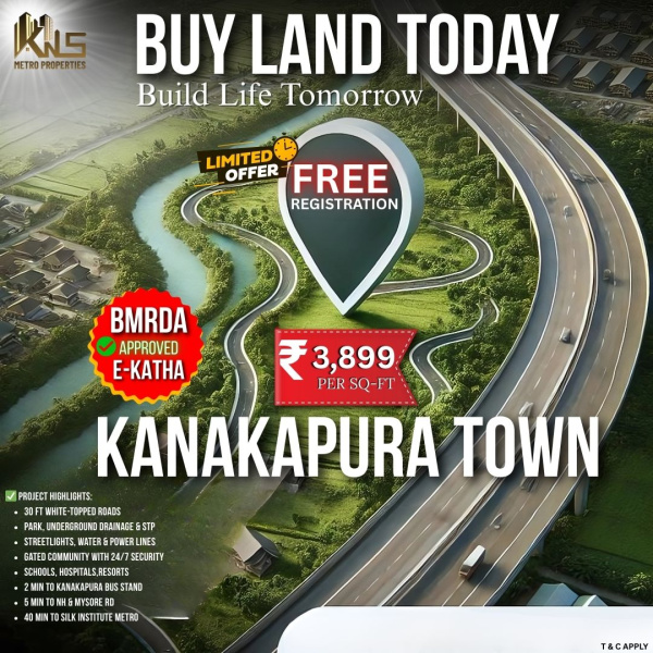  Residential Plot 12000 Sq.ft. for Sale in Kanakapura, Bangalore