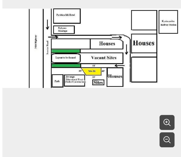  Residential Plot 1950 Sq.ft. for Sale in Kyathasandra, Tumkur