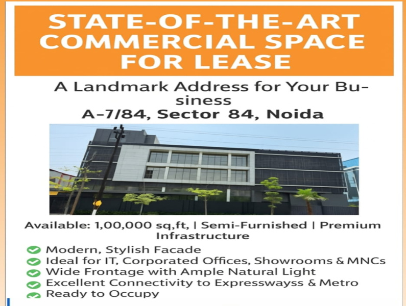  Warehouse 100000 Sq.ft. for Rent in Sector 84 Noida