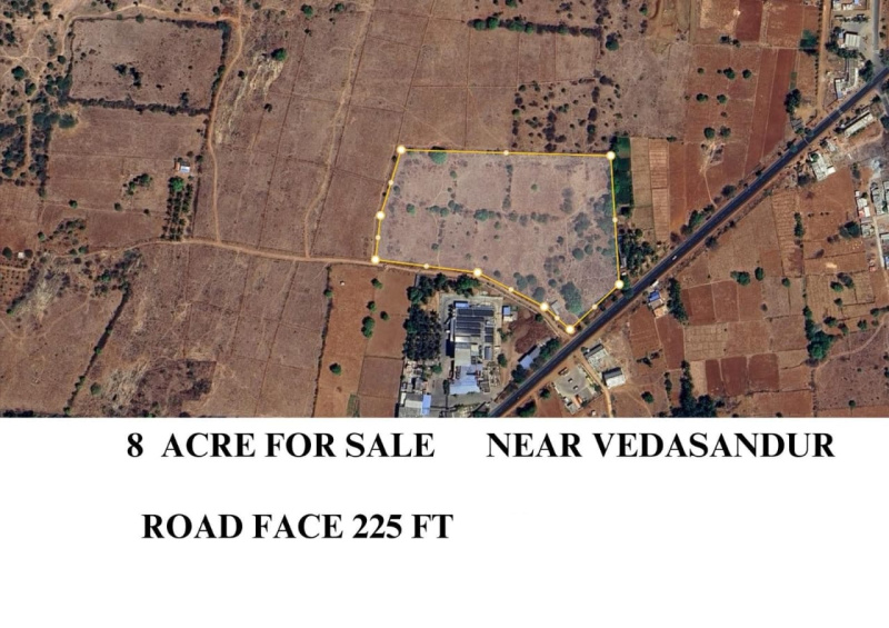  Agricultural Land 8 Acre for Sale in Vedasandur, Dindigul