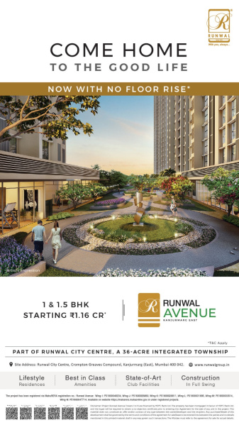 1 BHK Apartment 381 Sq.ft. for Sale in Kanjurmarg East, Mumbai