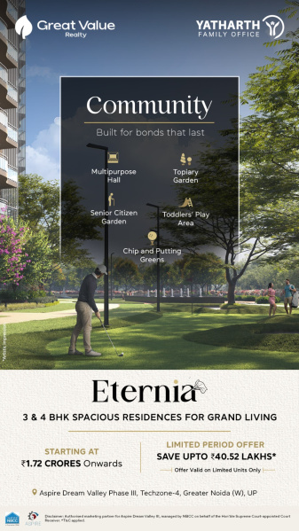 4 BHK Apartment 2625 Sq.ft. for Sale in Techzone 4, Greater Noida