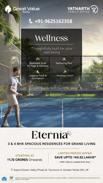 3 BHK Apartment 1932 Sq.ft. for Sale in Techzone 4, Greater Noida