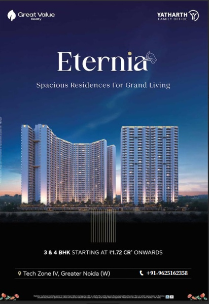 3 BHK Apartment 1932 Sq.ft. for Sale in Techzone 4, Greater Noida