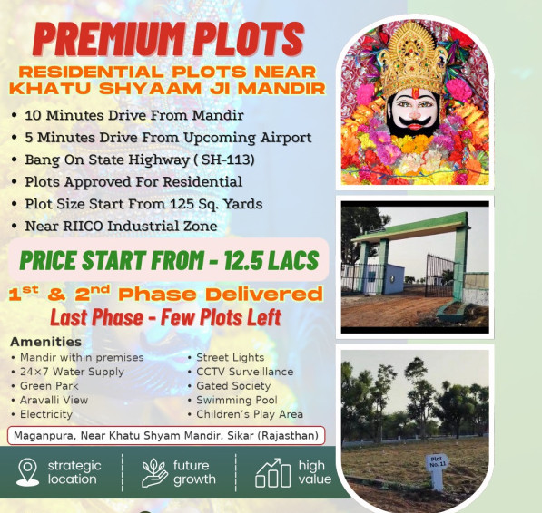  125 Sq.ft. Residential Plot for Sale in Sri Madhopur, Sikar