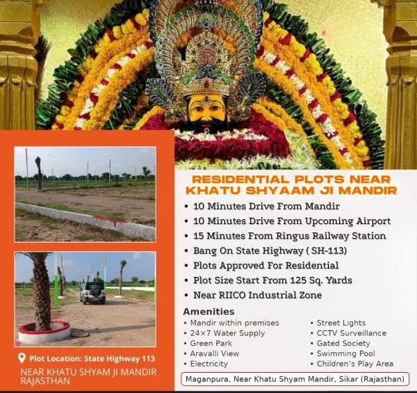  125 Sq.ft. Residential Plot for Sale in Sri Madhopur, Sikar