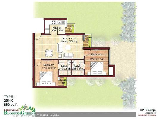 2 BHK Apartment 903 Sq.ft. for Sale in Sector 143 Noida