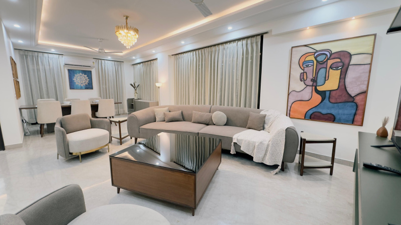 4 BHK Builder Floor 2700 Sq.ft. for Rent in Block A, Anand Niketan, Delhi