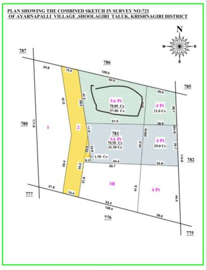  Commercial Land 34008 Cent for Sale in Kelamangalam Road, Hosur