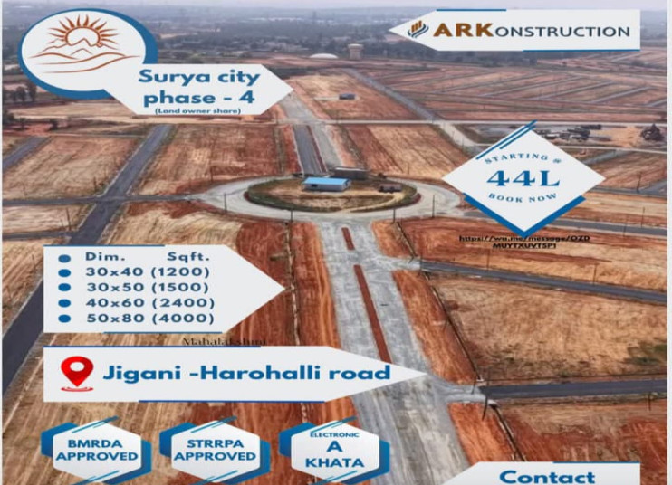  Residential Plot 1200 Sq.ft. for Sale in Jigani, Bangalore