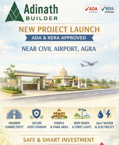  900 Sq.ft. Residential Plot for Sale in Dhanauli, Agra