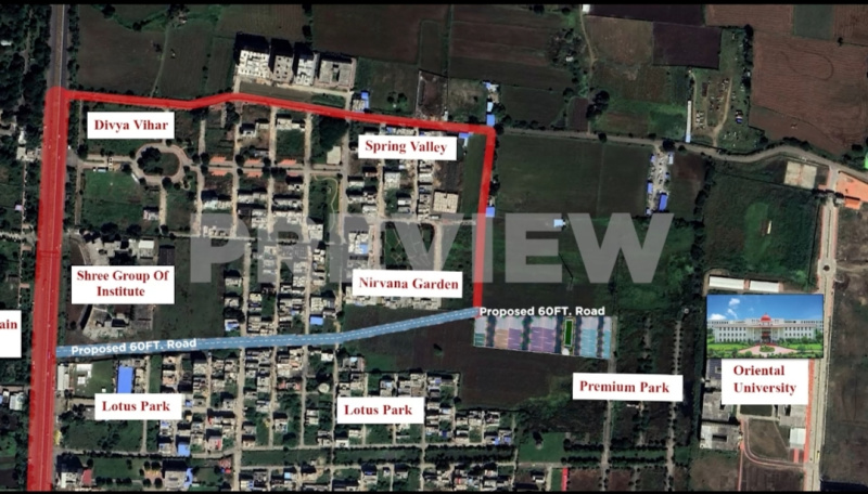  Residential Plot 800 Sq.ft. for Sale in Jakhya, Indore