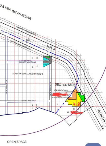  Residential Plot 9 Acre for Sale in Sector 80 Gurgaon