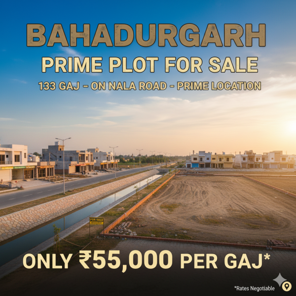  133 Sq. Yards Residential Plot for Sale in Dharam Vihar, Bahadurgarh