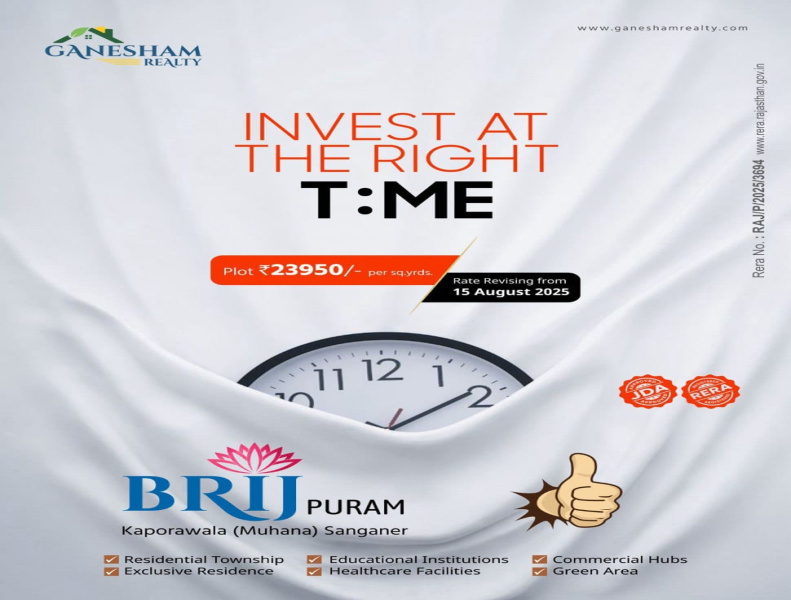  Residential Plot 111 Sq. Yards for Sale in Kapoorawala, Jaipur