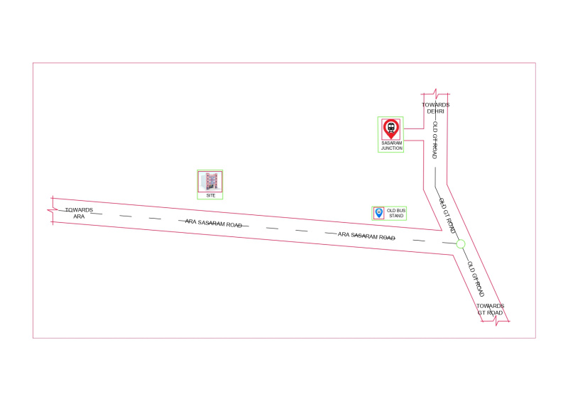  Showroom 6800 Sq.ft. for Rent in Lalganj, Sasaram