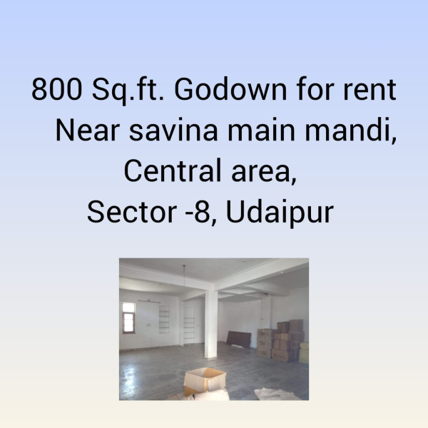  Warehouse 900 Sq.ft. for Rent in Savina, Udaipur