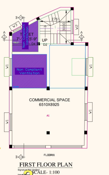  Office Space 1700 Sq.ft. for Rent in Chinsurah, Hooghly