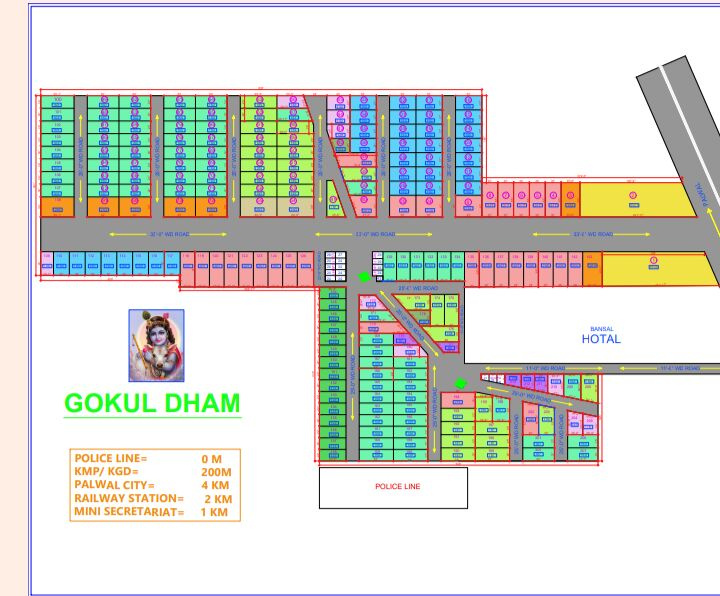  Residential Plot 1800 Sq.ft. for Sale in Baghola, Palwal