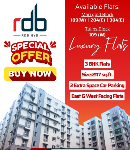 3 BHK Apartment 2117 Sq.ft. for Sale in Mayuri Nagar, Miyapur, Hyderabad