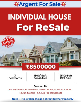 2 BHK House for Sale in Main Road, Raigarh