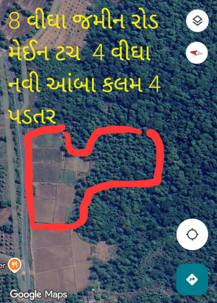  Agricultural Land 8 Bigha for Sale in Chikhli, Navsari
