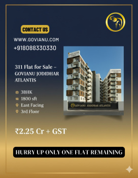 3 BHK Flat for Sale in Sahakar Nagar, Bangalore