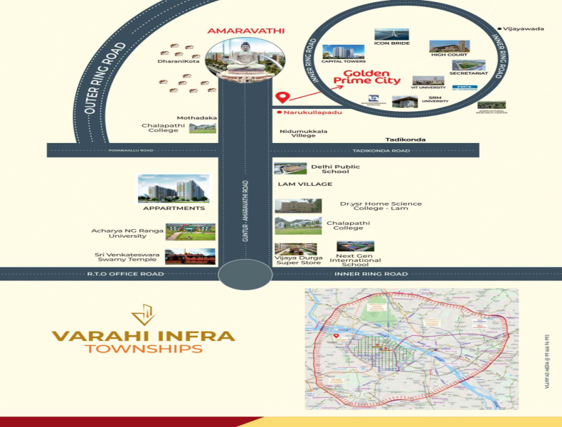  Residential Plot 213 Sq. Yards for Sale in Narukullapadu, Guntur