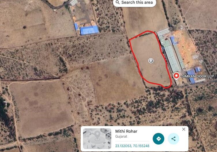 4 Acre Agricultural/Farm Land for Sale in Mithi Rohar, Gandhidham