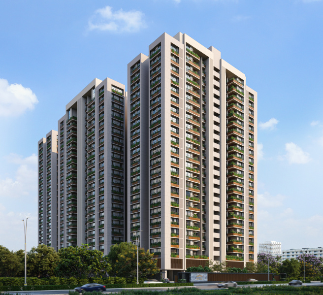 4 BHK 1479 Sq.ft. Apartment for Sale in Shantigram, Ahmedabad