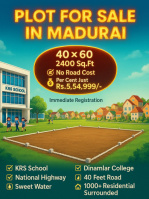  Residential Plot for Sale in Eliyarpatthy, Madurai