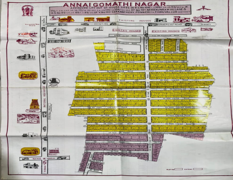  1200 Sq.ft. Residential Plot for Sale in Sholavaram, Thiruvallur