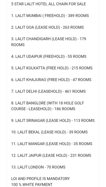  800000 Sq.ft. Hotels for Sale in Airport Area, Juhu, Mumbai